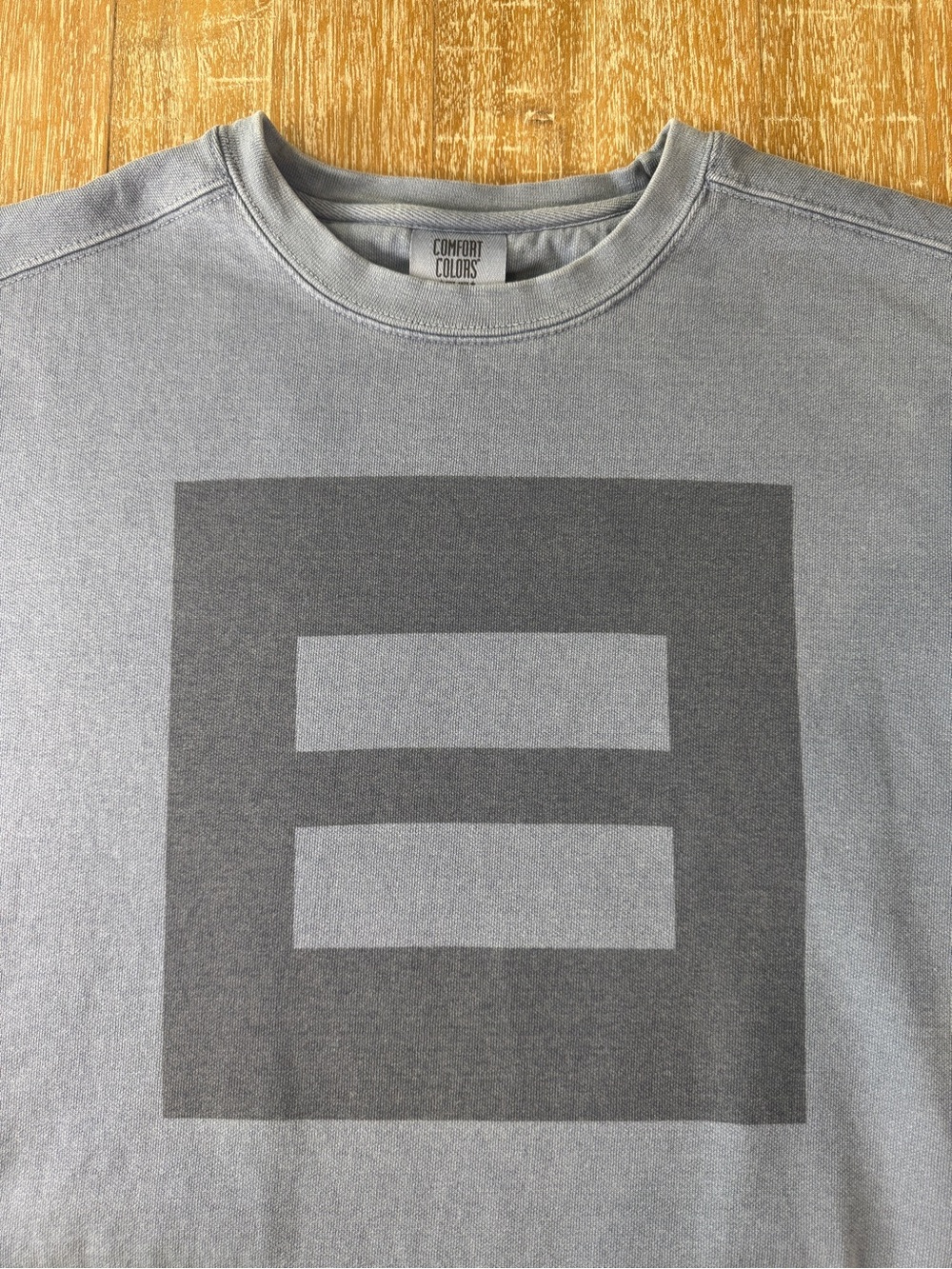 HRC Human Rights Campaign Icon Logo Unisex Crewneck Sweatshirt Blue Medium - Picture 3 of 7